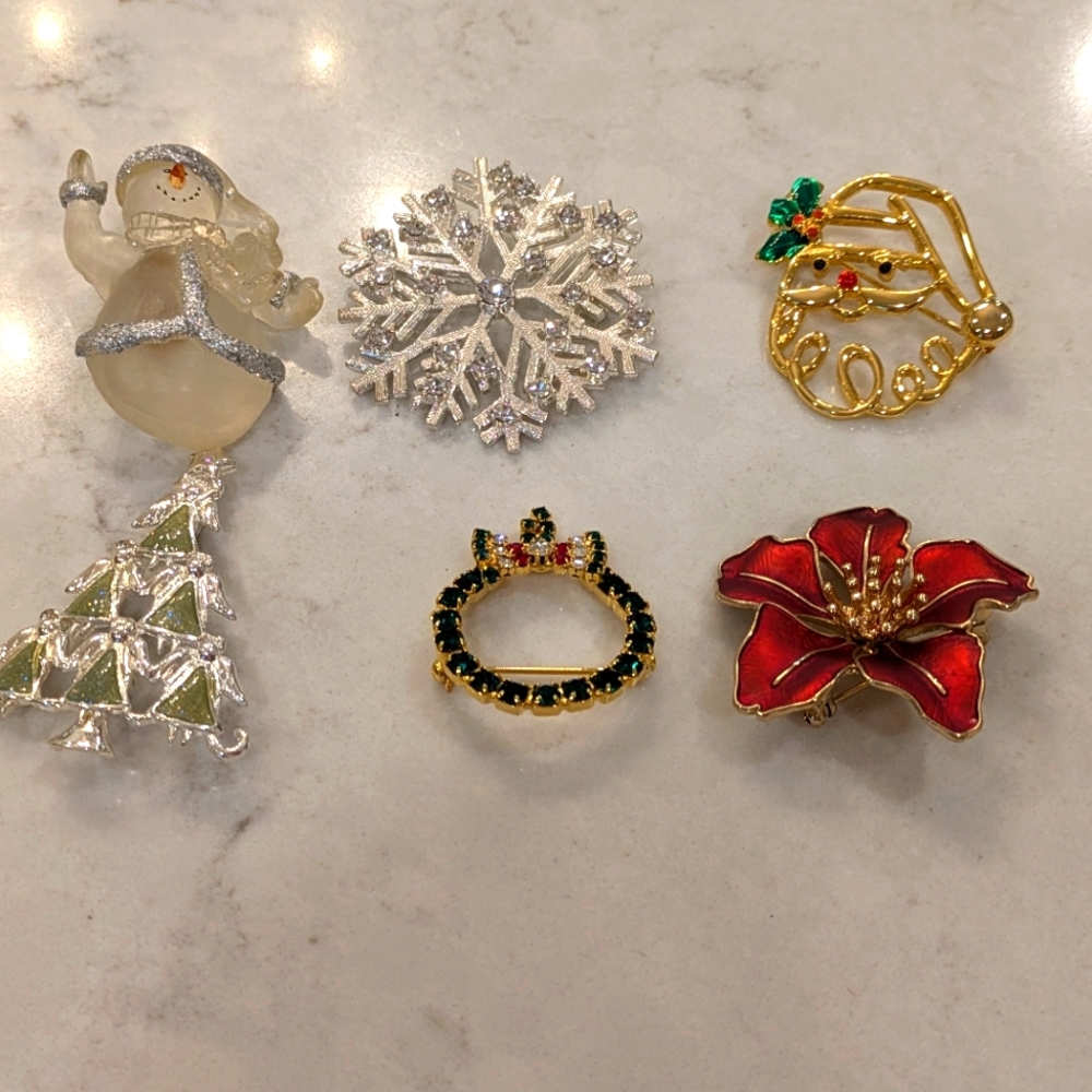 Christmas Brooches